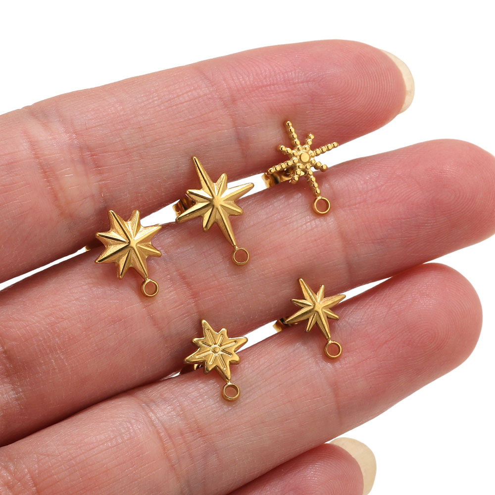 Jewelry Making Beginners - 6 piezas de aretes de estrella