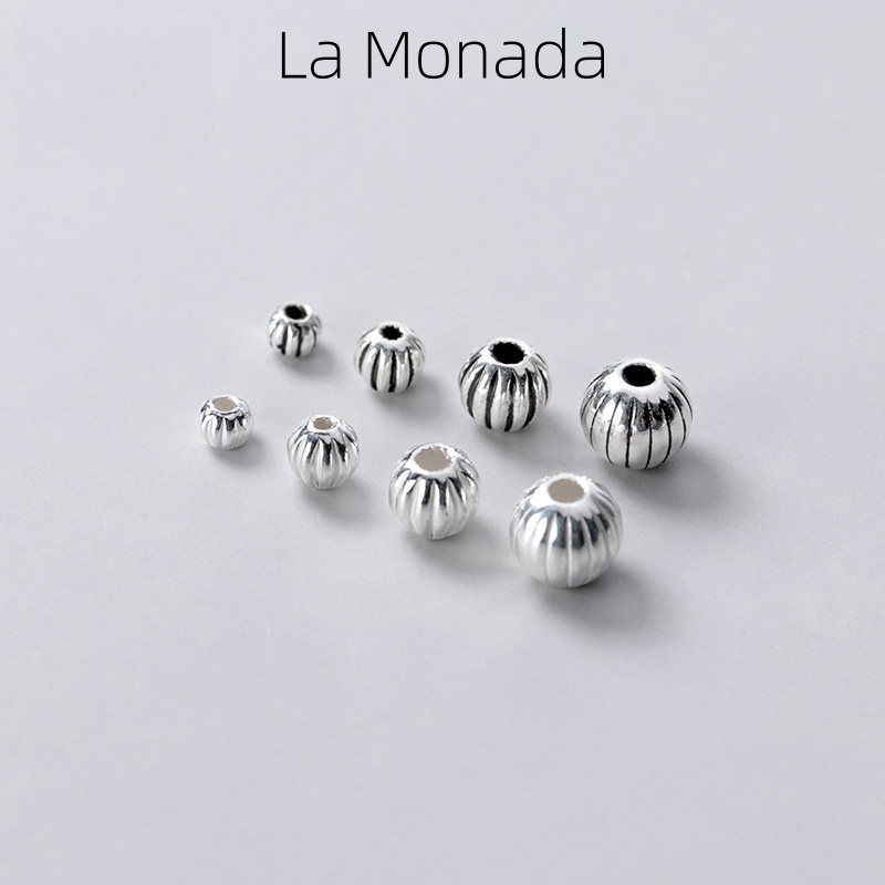 Jewelry Making In La - Cuentas espaciadoras de calabaza de plata
