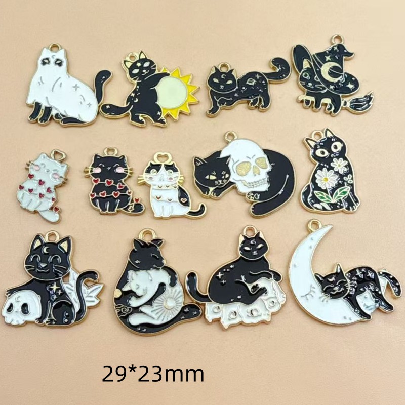 Jewelry Making Pendants - 10 piezas de dijes de gato