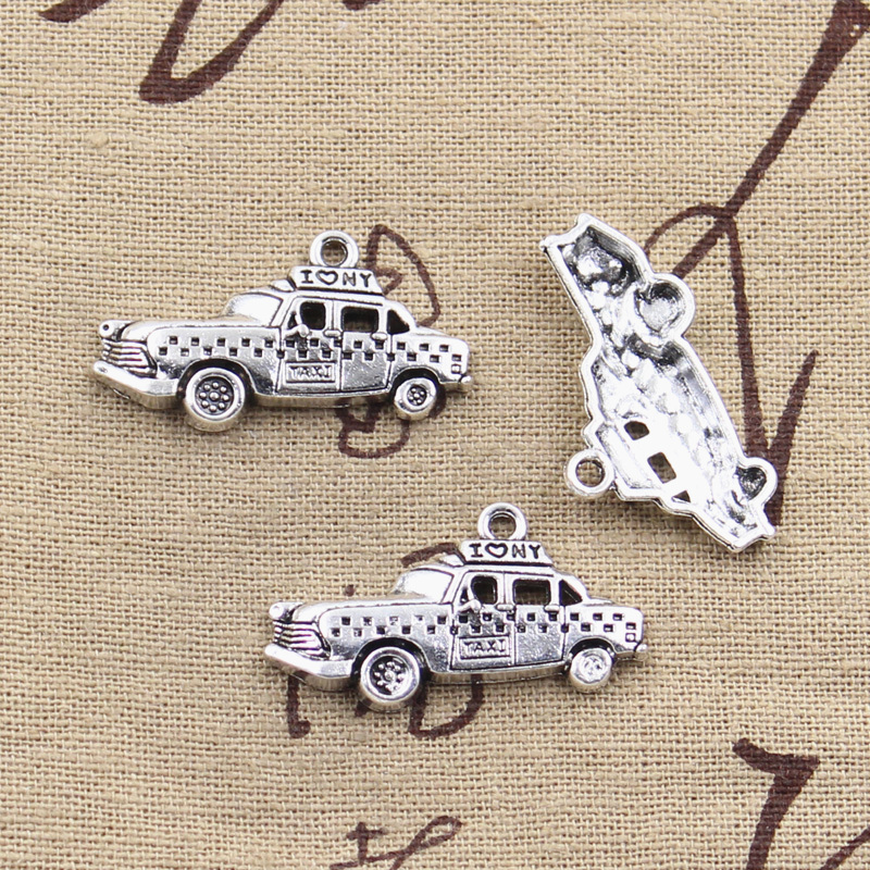 8 piezas de dijes de taxi de N - Jewelry Making New York reseña y precio