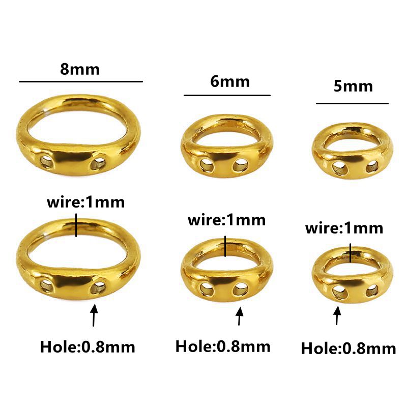 30 piezas de 5/6/8mm de acero  - Jewelry Making Basics reseña y precio