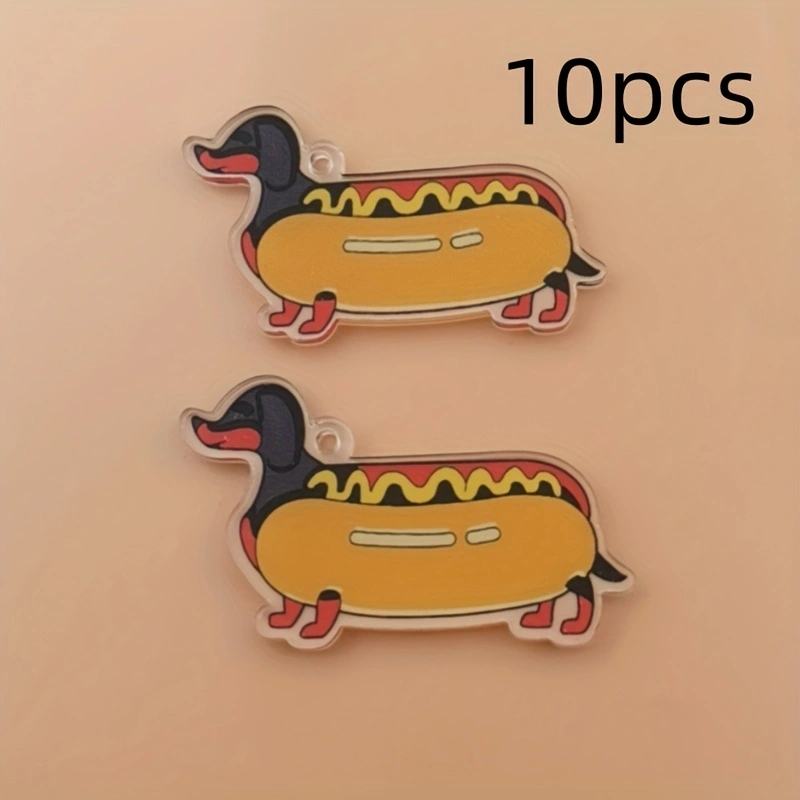 10 piezas de acrílico 2D con f - Jewelry Making Pendants reseña y precio
