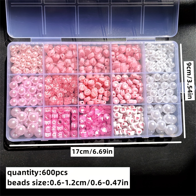 Caja de Alfabeto Rosa de 10 Pi - Jewelry Making Beginners reseña y precio