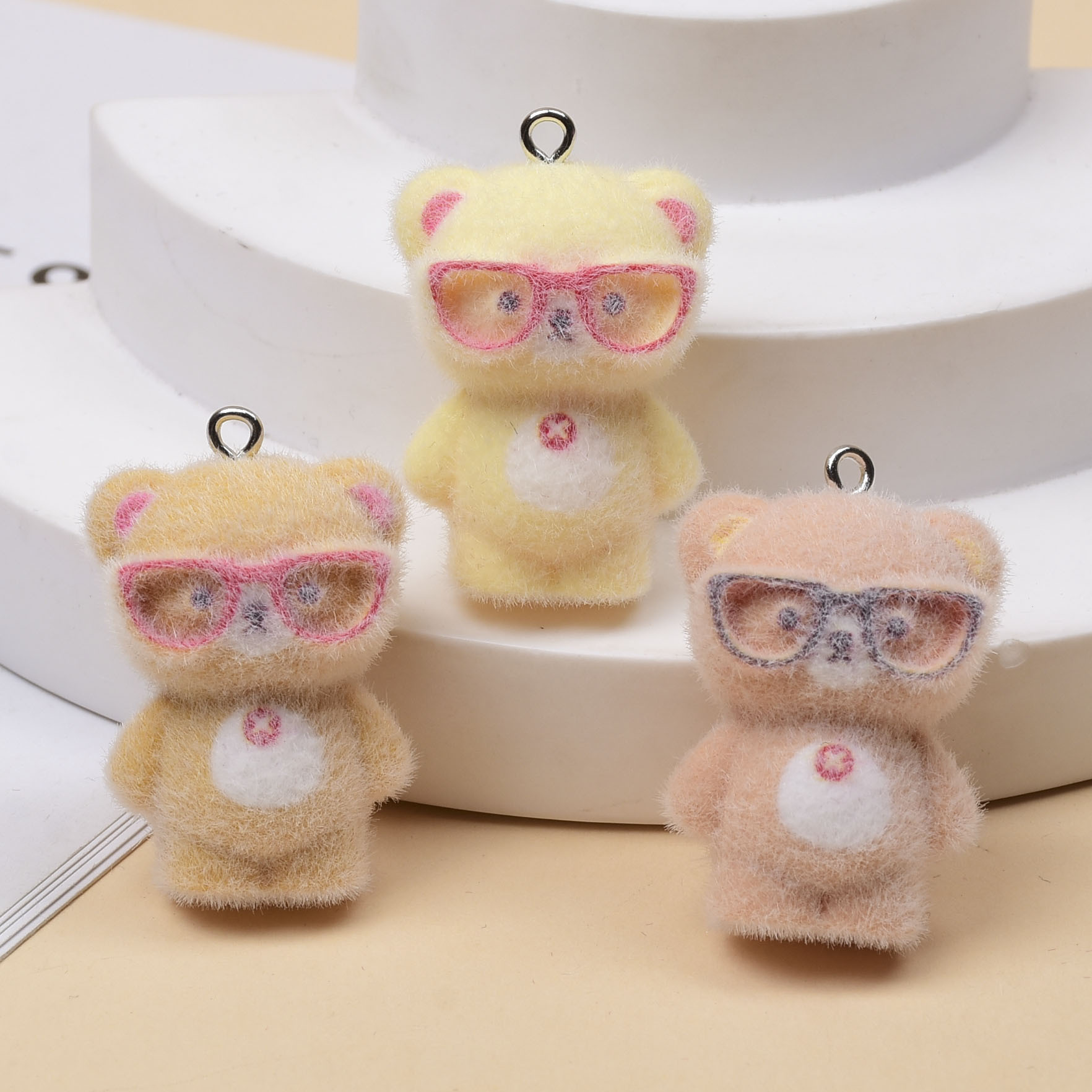 3 piezas de dijes de oso peque - Jewelry Making Glasses reseña y precio