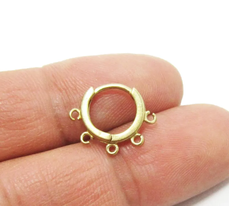 10 aros de latón para las orej - Jewelry Making Earring Supplies reseña y precio