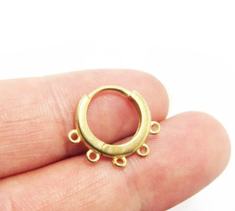 10 aros de latón para las orej - Jewelry Making Earring Supplies reseña y precio