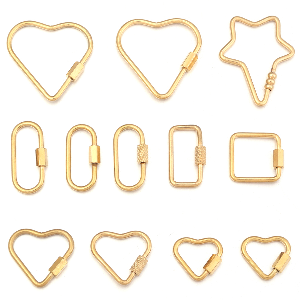 2pcs Oro Acero inoxidable Cora - Jewelry Making Articles reseña y precio