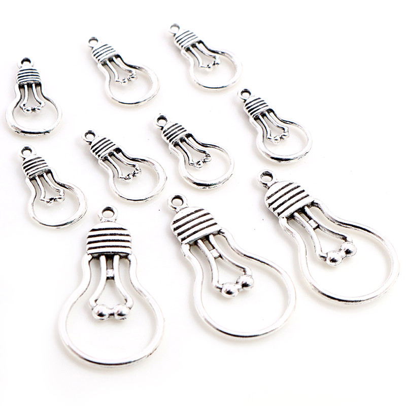 20 piezas colgante de bombilla - Jewelry Making Light reseña y precio