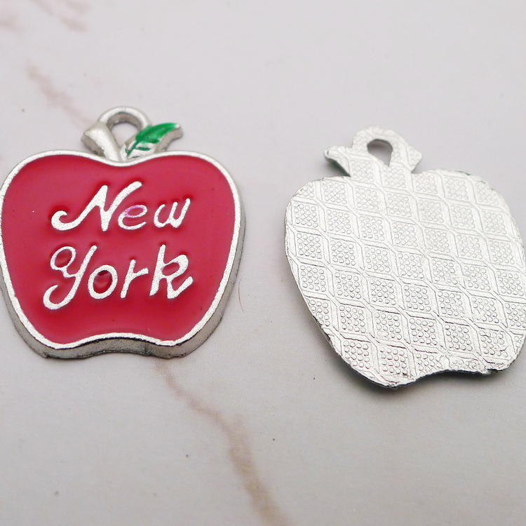 10 piezas de dijes de manzana  - Jewelry Making New York reseña y precio